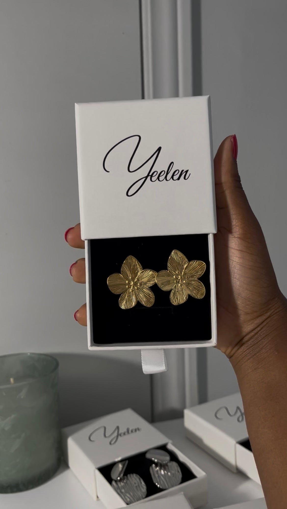 Boucles d’oreilles en fleur