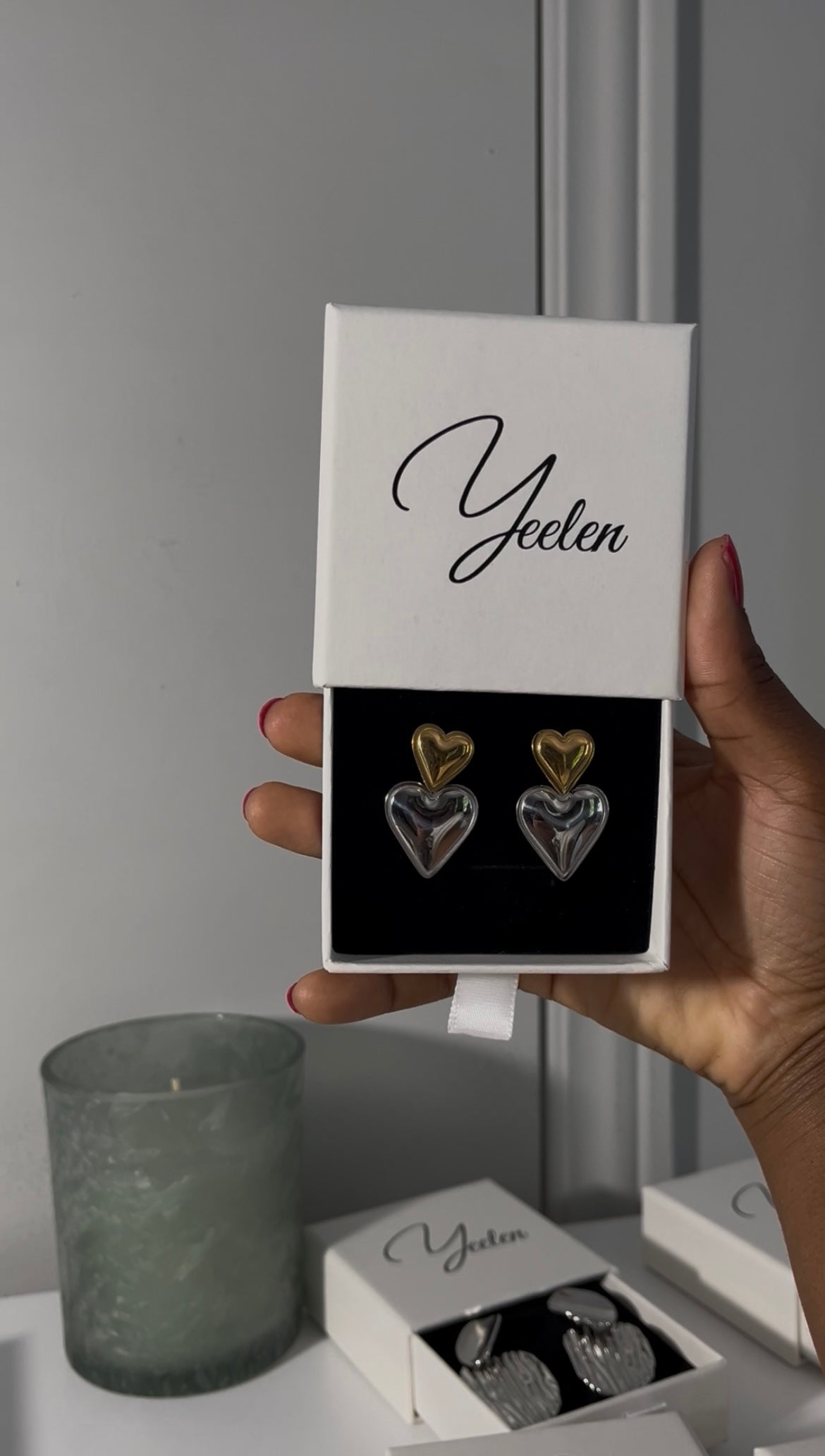 Flamme du cœur Boucles d’oreilles