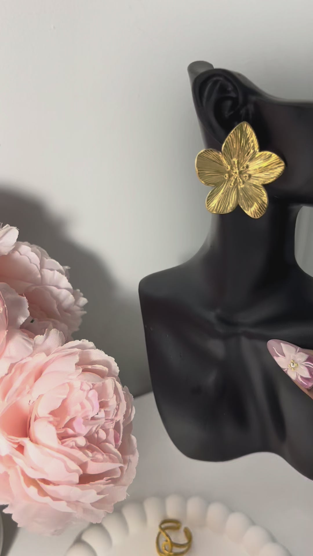 Boucles d’oreilles en fleur