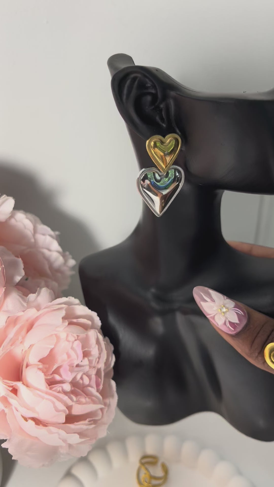 Flamme du cœur Boucles d’oreilles